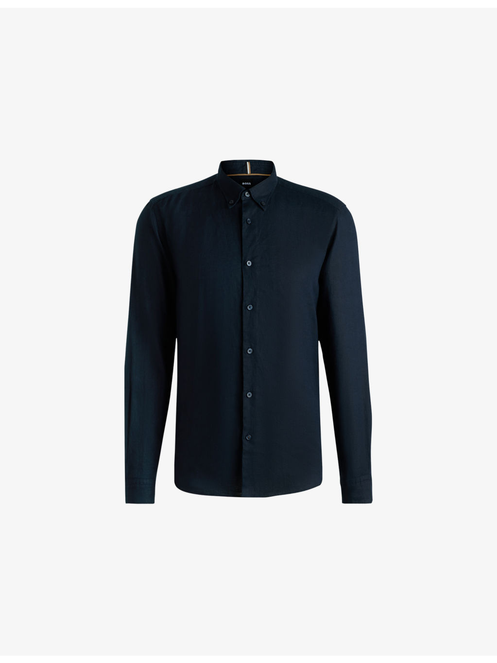 Stand-Collar Slim-Fit Stretch-Cotton Shirt - 1