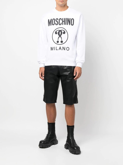 Moschino logo-print detail sweatshirt outlook