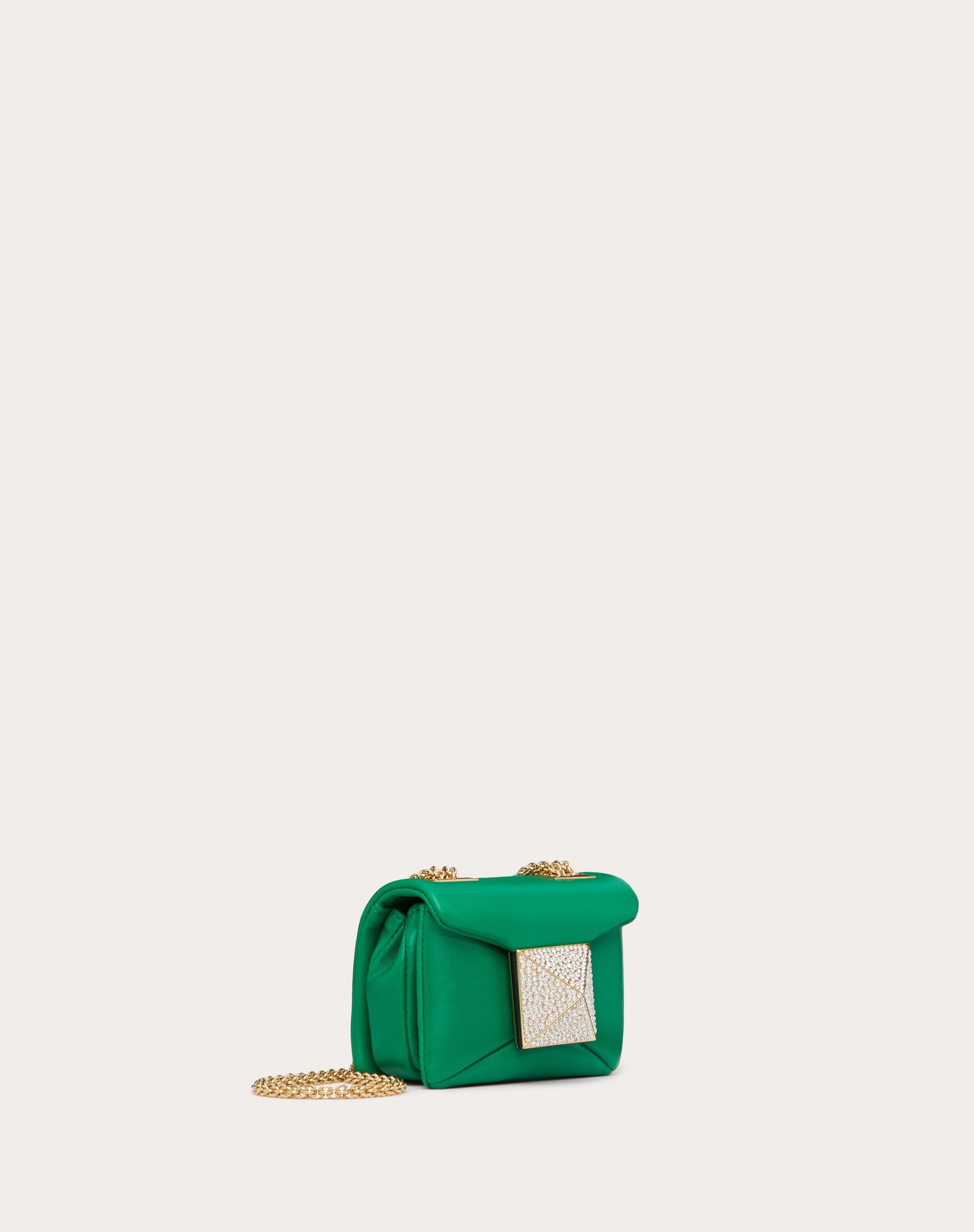 MICRO ONE STUD NAPPA AND CRYSTAL STUD HANDBAG - 3