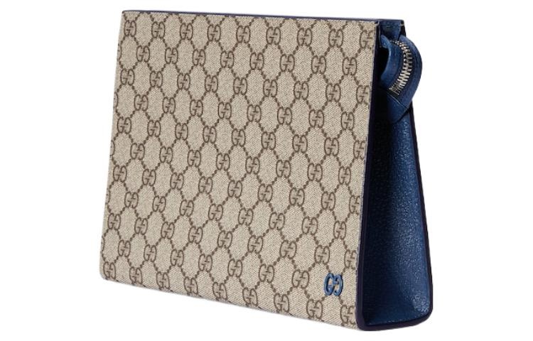 Gucci Pouch With GG Detail 'Beige Ebony Supreme' 768255-FACQC-9751 - 2