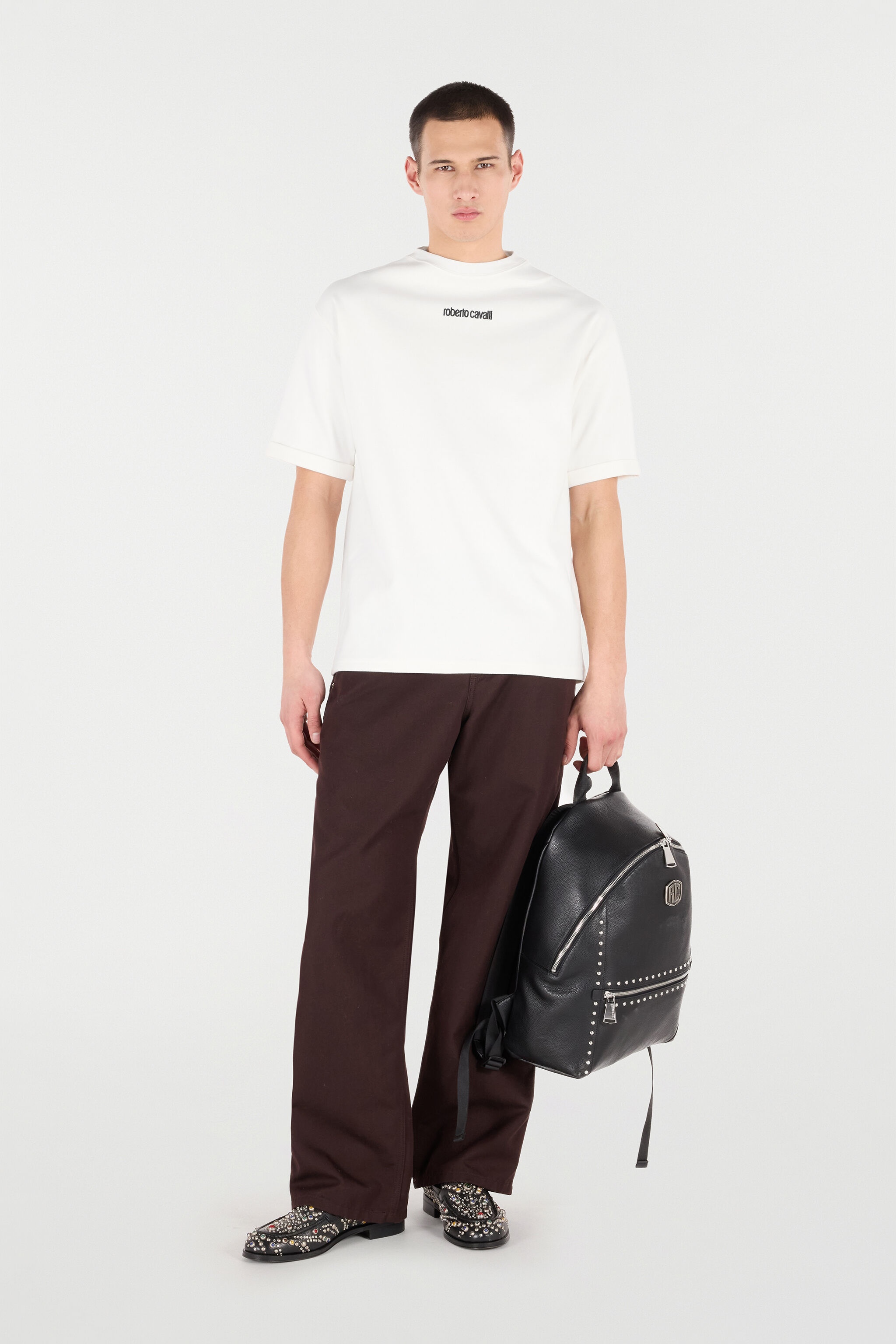 T-Shirt with Embroidered Logo - 2