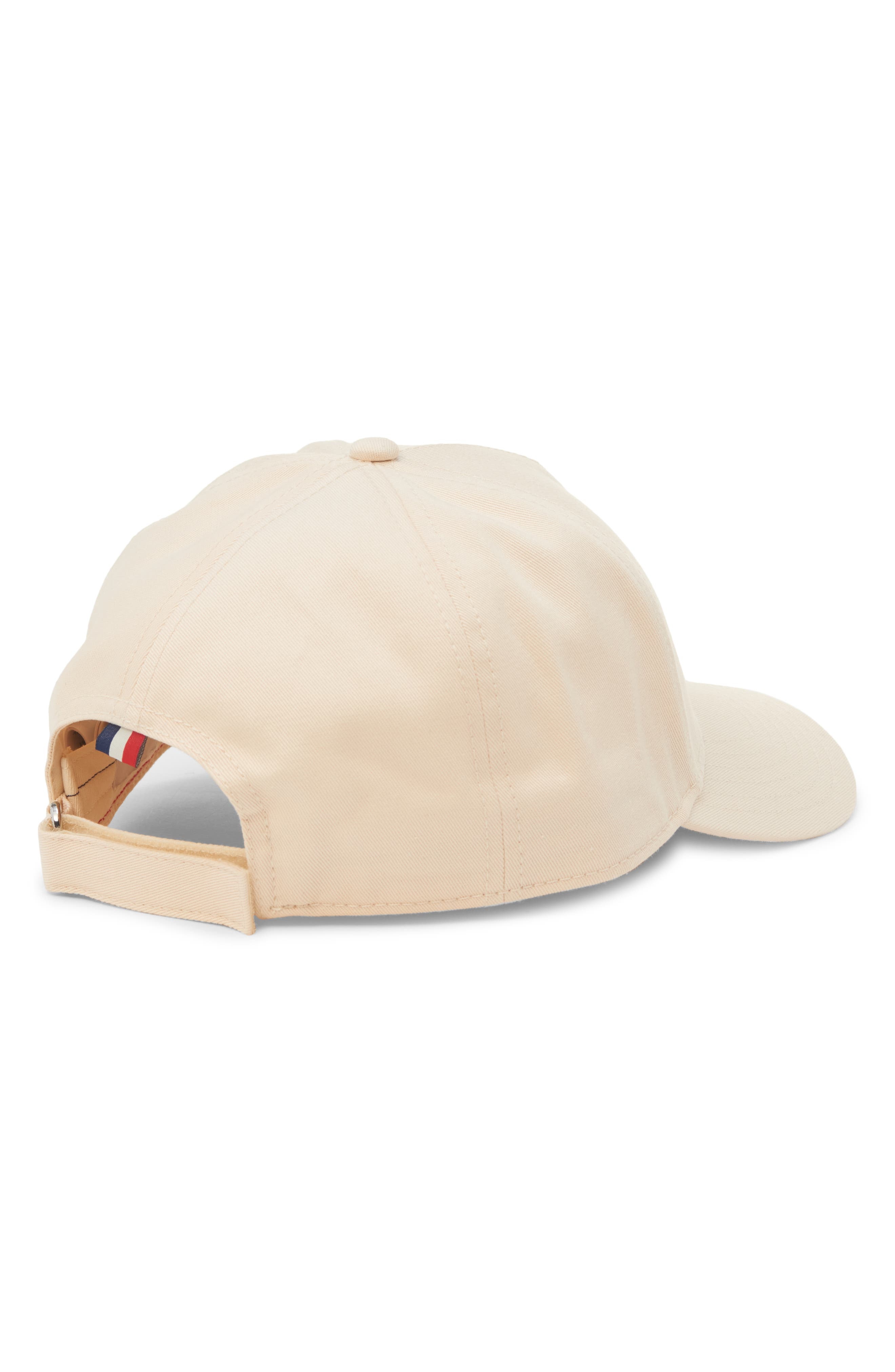 Moncler Embroidered Logo Adjustable Baseball Cap in Antique White at Nordstrom - 2