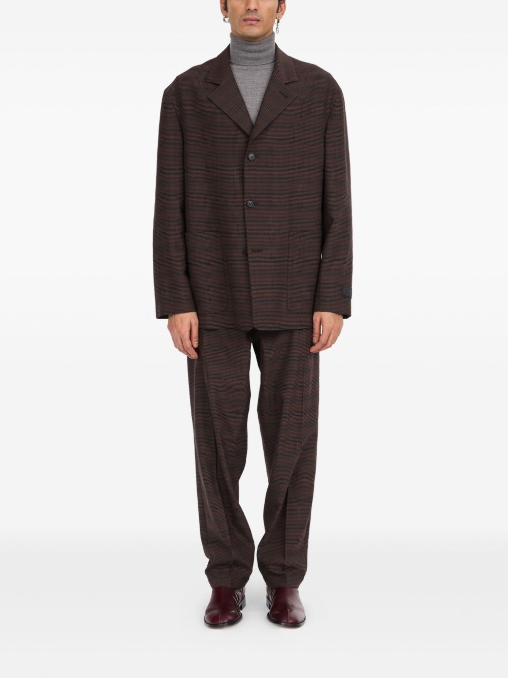 checked blazer - 2