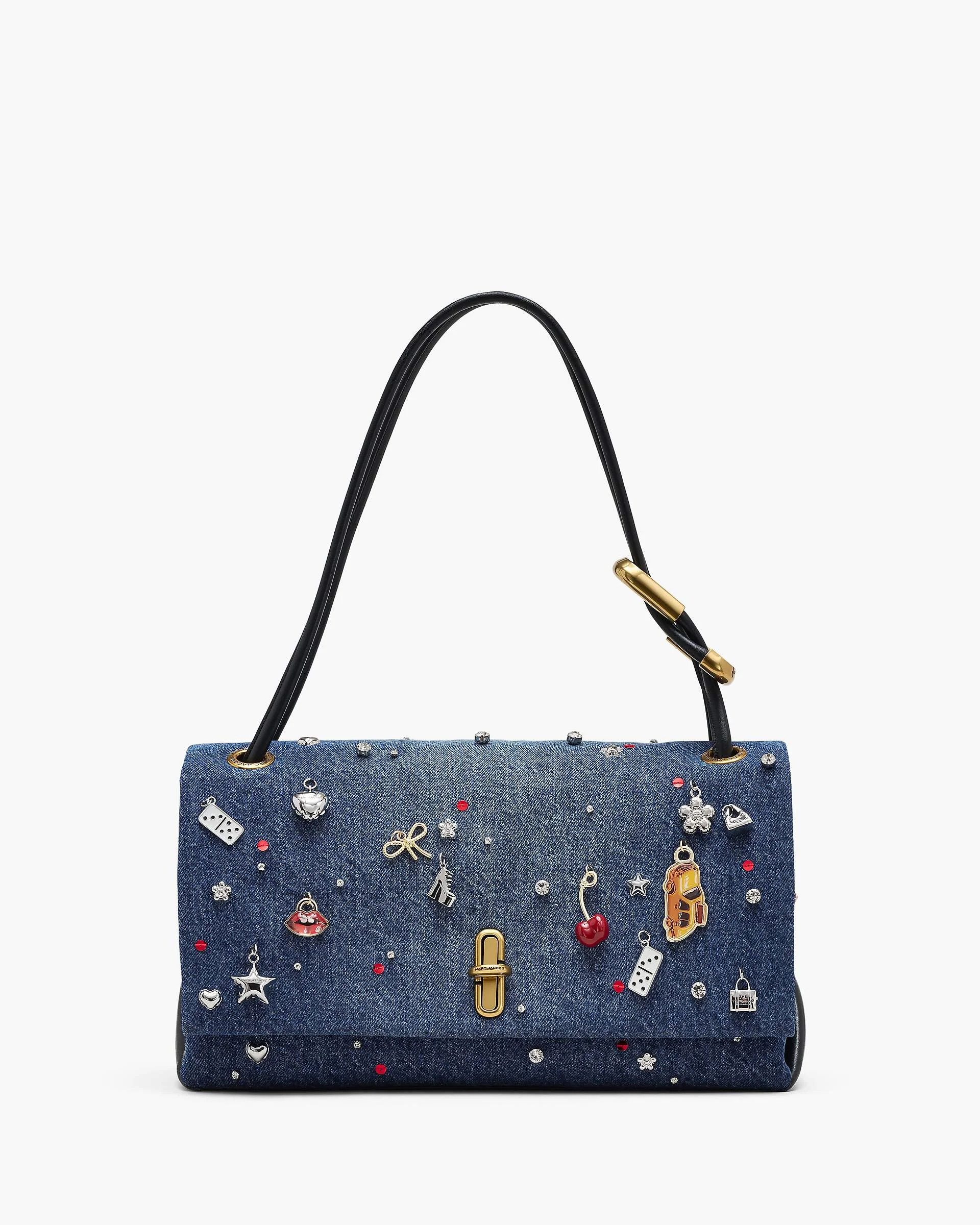 THE TRINKET CHARM DENIM LARGE DUAL BAG - 1