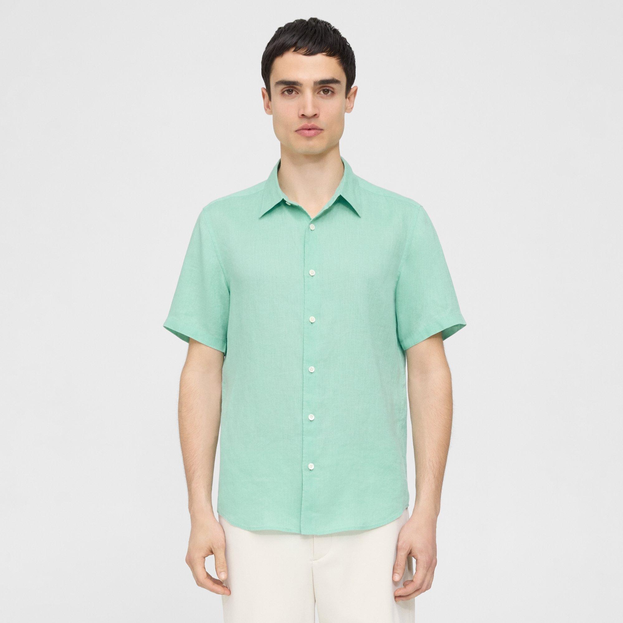 Irving Short-Sleeve Shirt in Relaxed Linen - 2