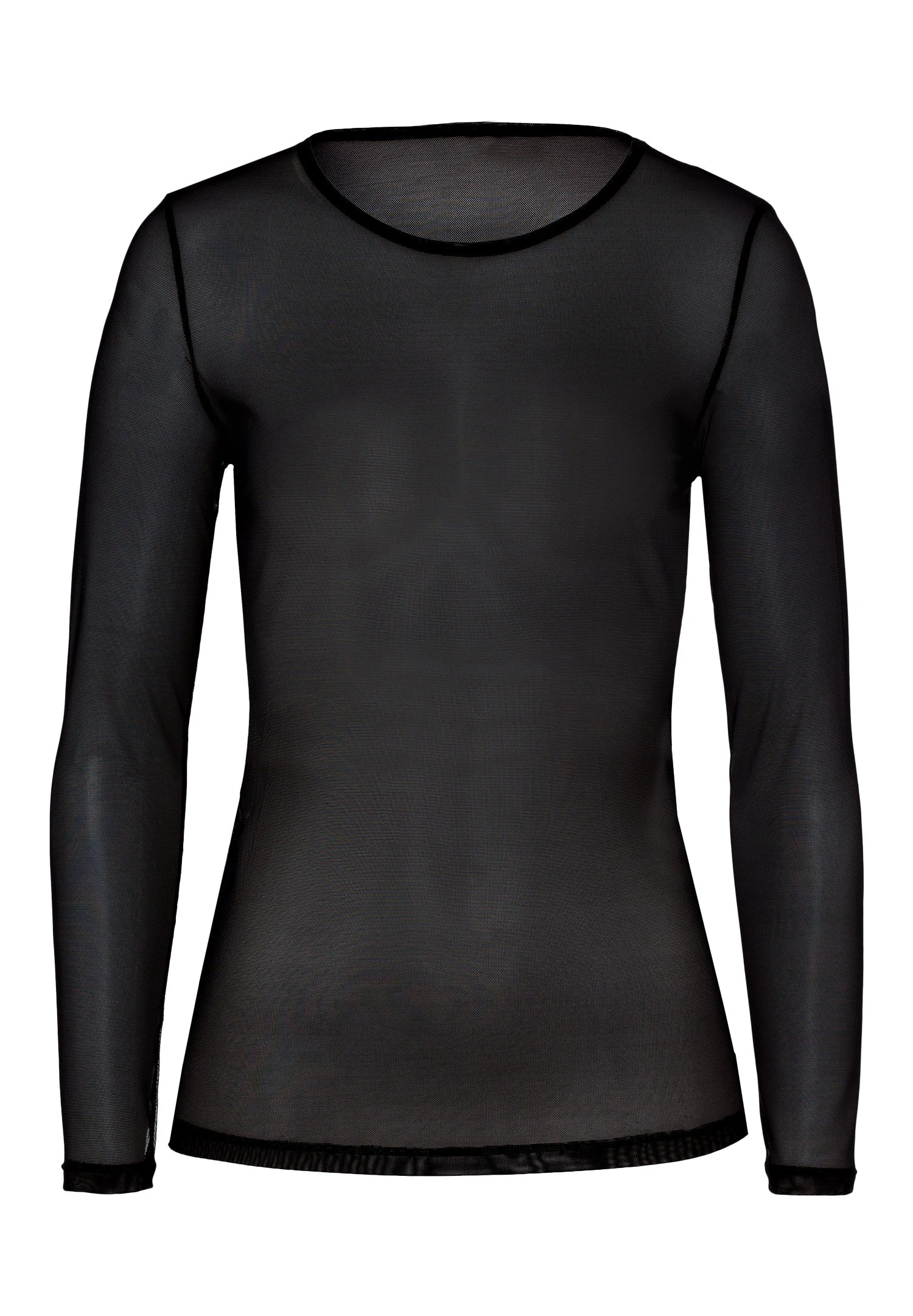 Smooth Illusion Semi-Transparent Tulle Top - 1