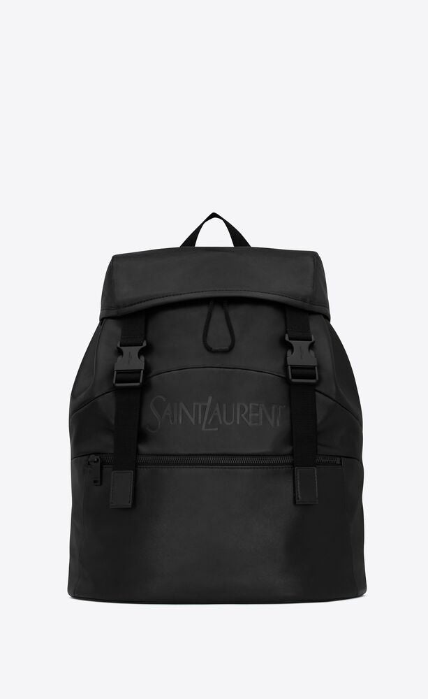 Saint Laurent Men Saint Laurent Leather Backpack - 1