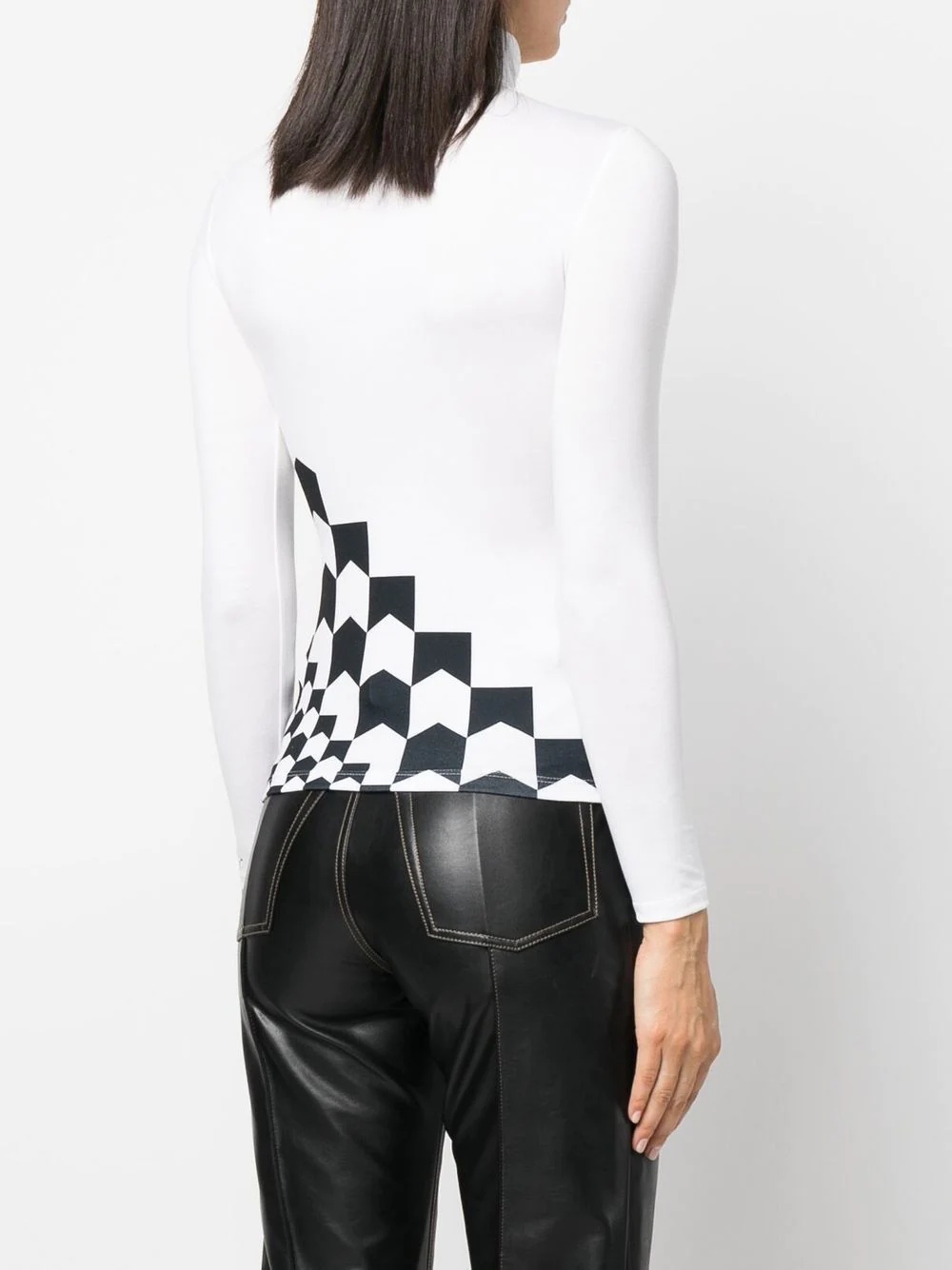 high-neck long-sleeve T-shirt - 4