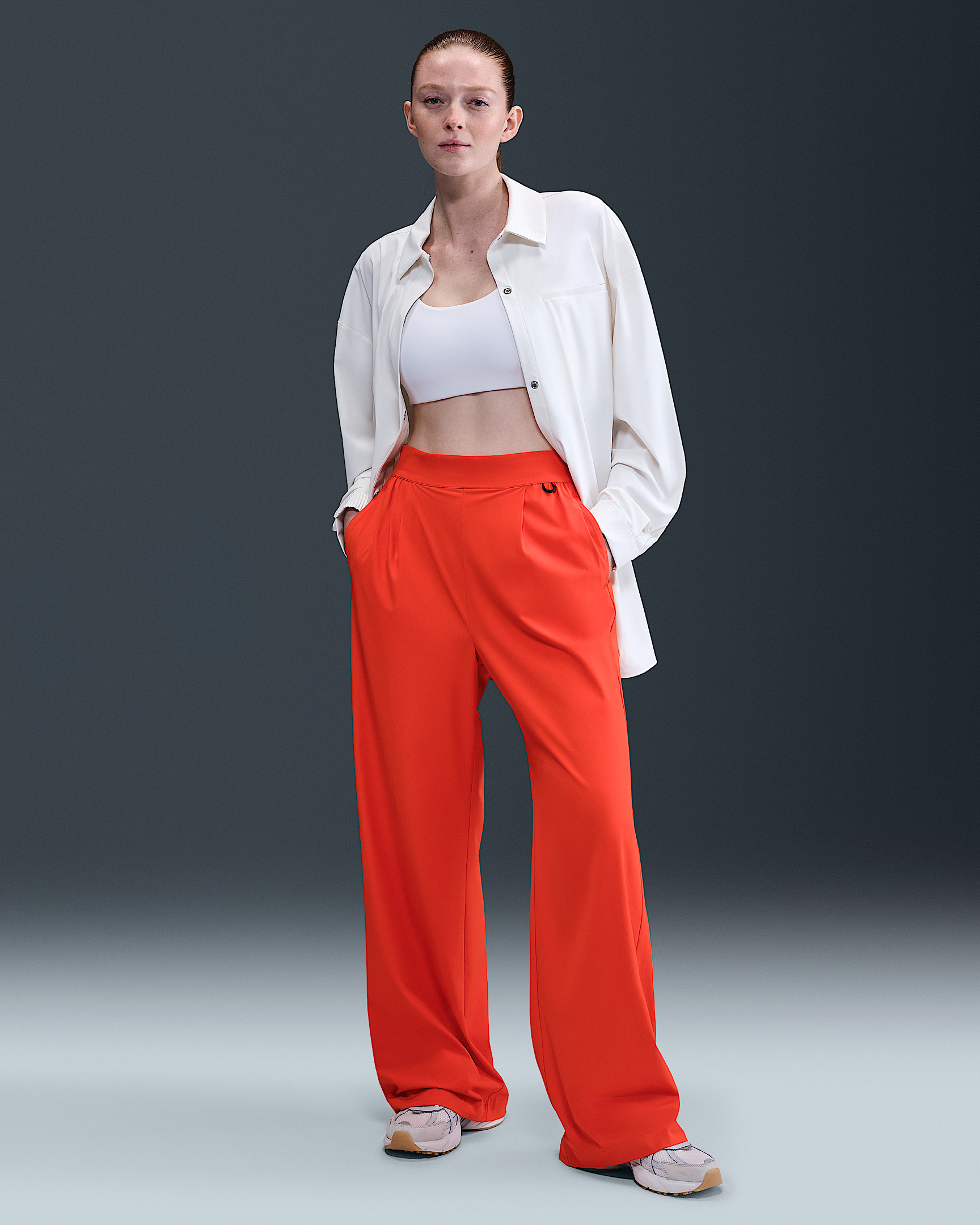 Nike 24.7 PerfectStretch Women's Dri-FIT High-Waisted Loose Wide-Leg Pants - 1