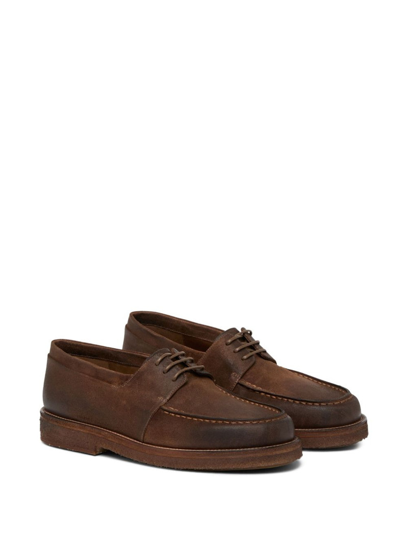 Marsèll leather lace-up boat shoes outlook