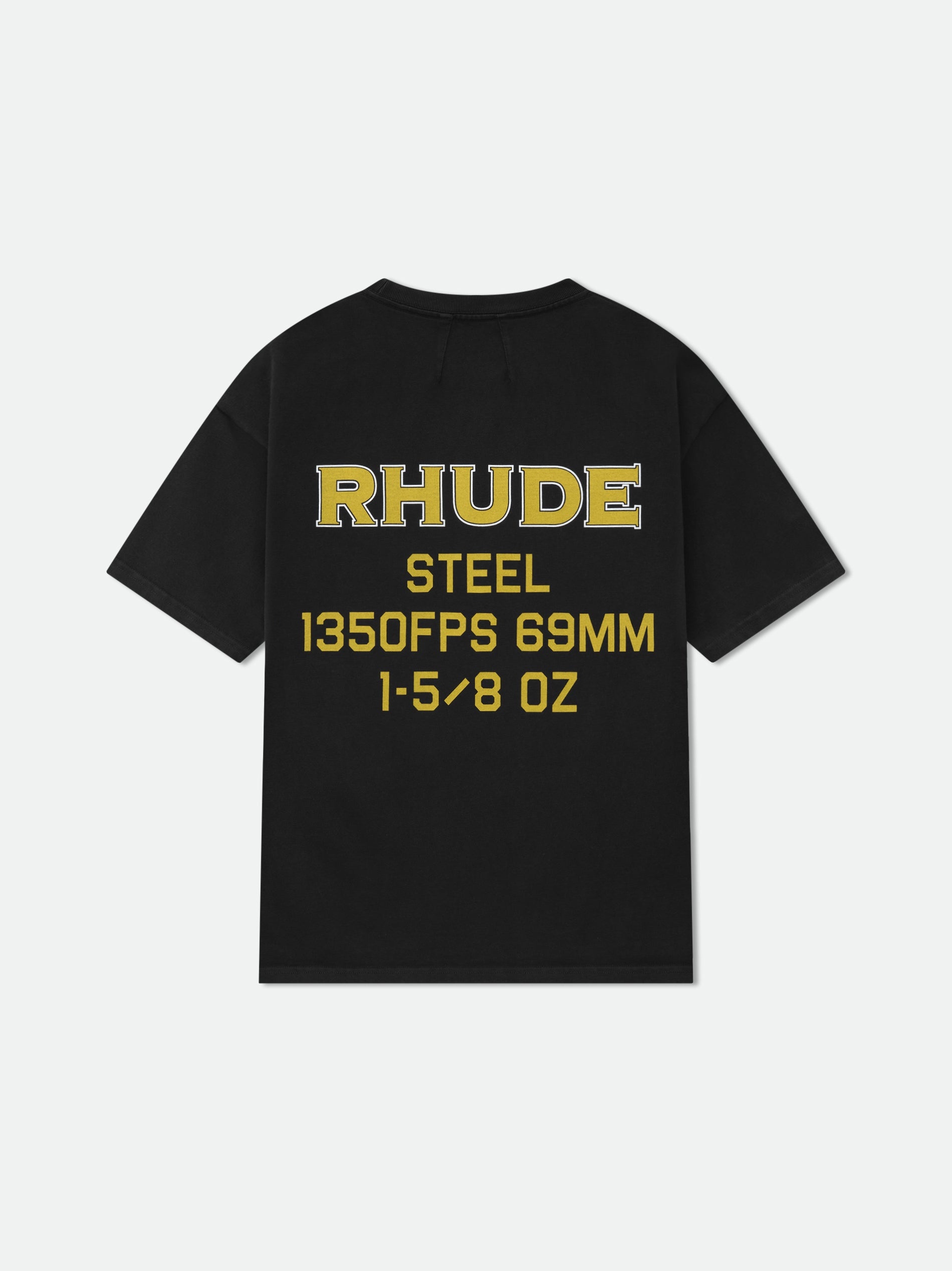 【関税込み】Rhude ブラック Rhude Steel Ls Tシャツ Rhude Black 'Rhude Steel' Ls T-shirt Rhude