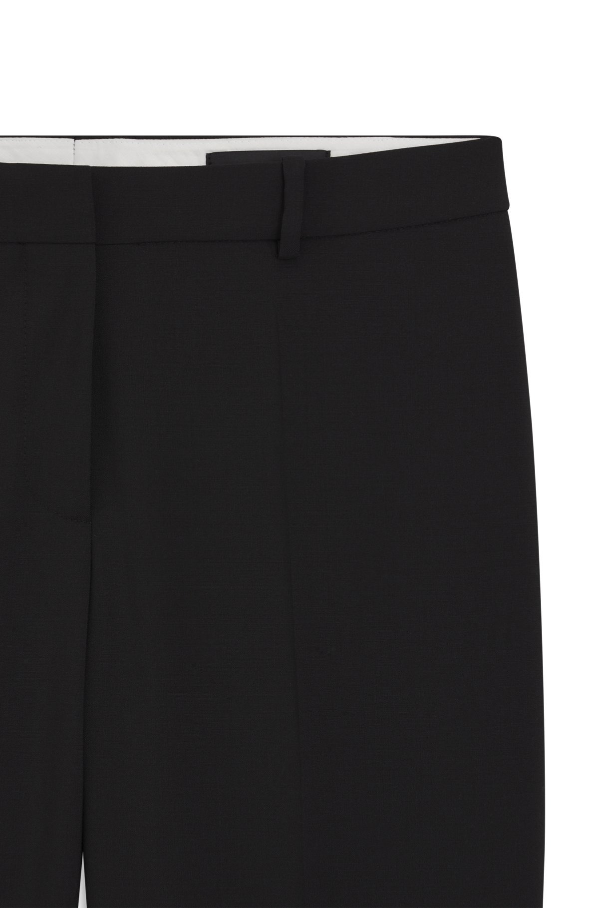 REGULAR-FIT TAPERED-LEG PANTS IN CHECKERED VIRGIN WOOL - 6