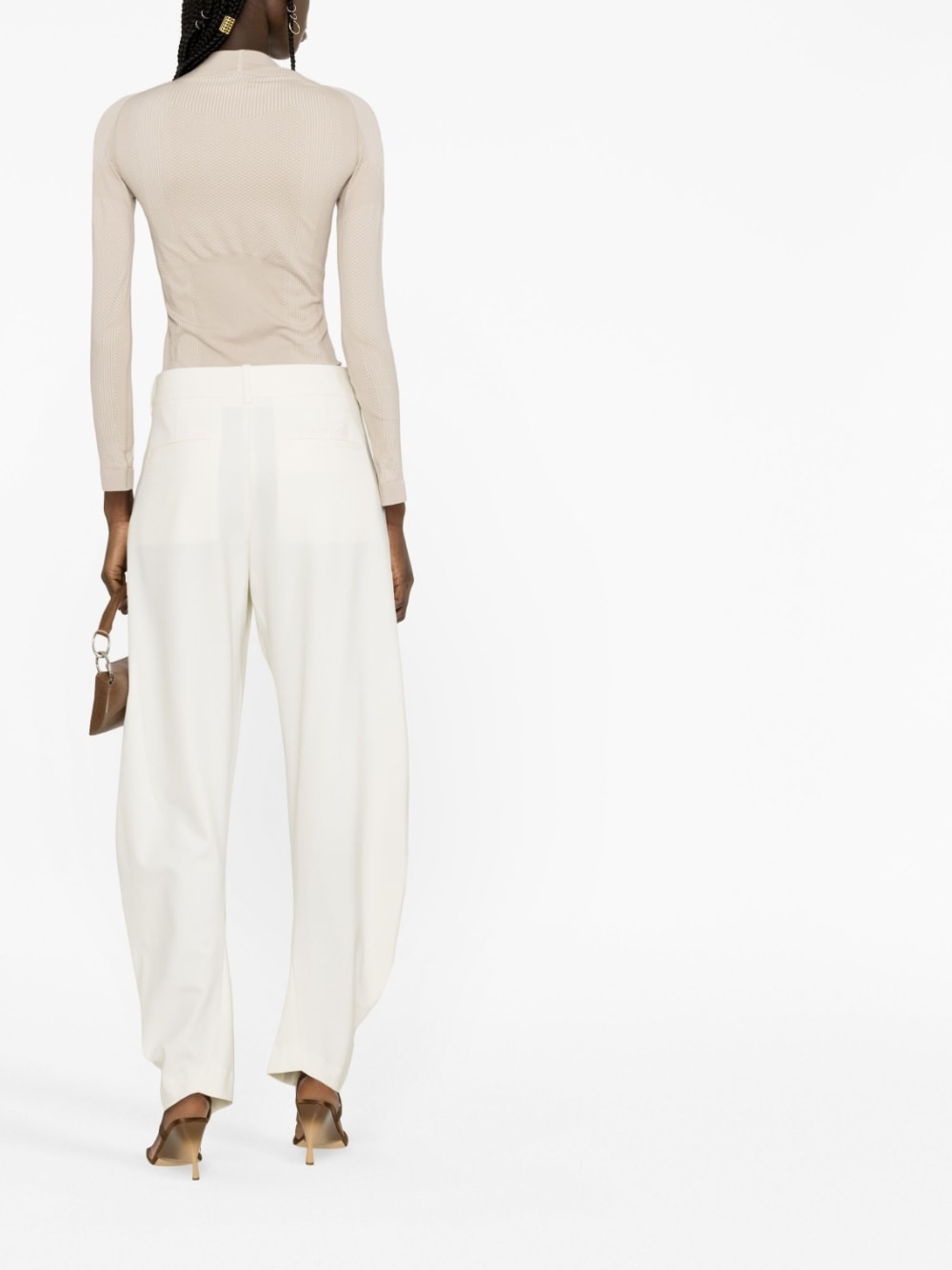 curved-leg trousers - 4