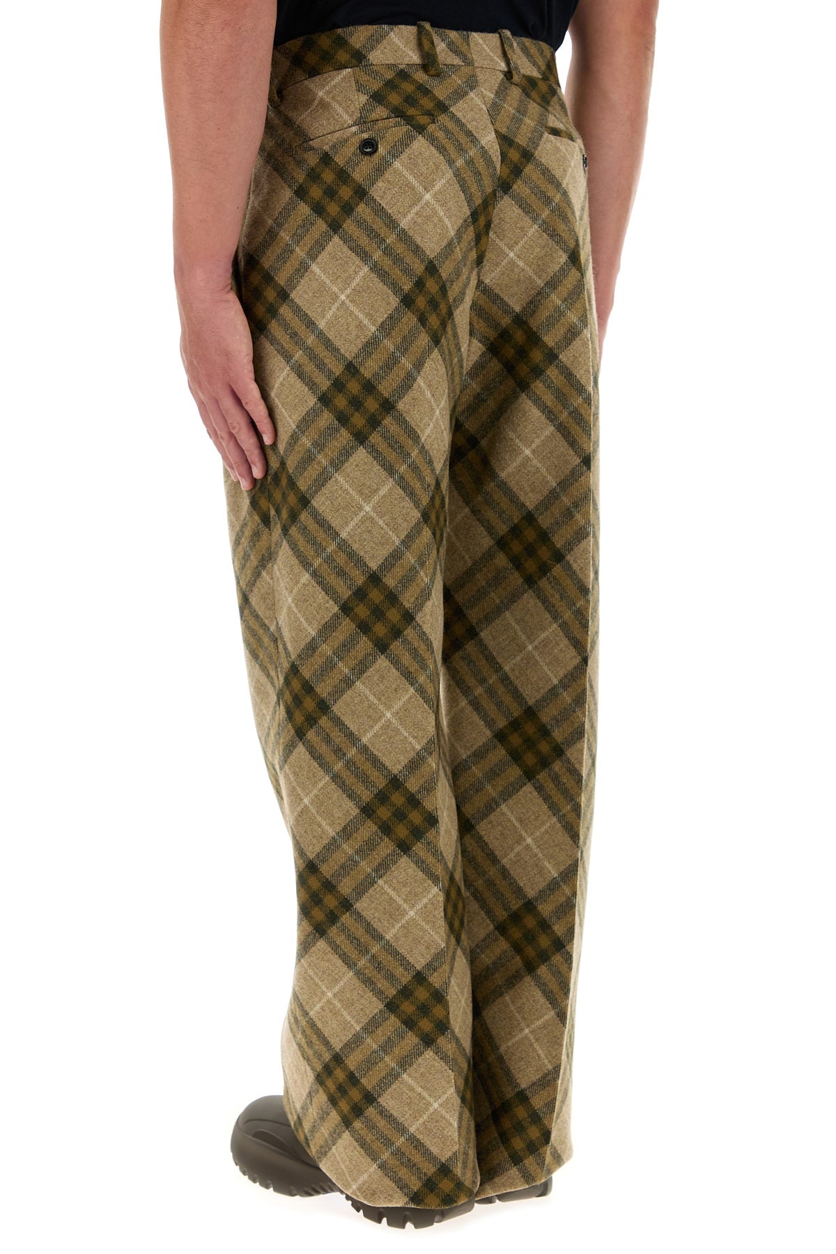 Embroidered wool pant - 4