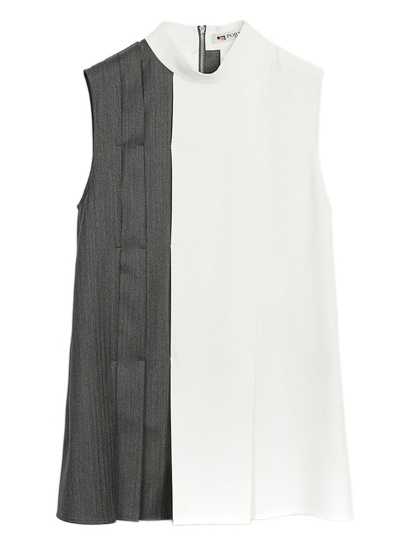 asymmetrical panelled blouse 1