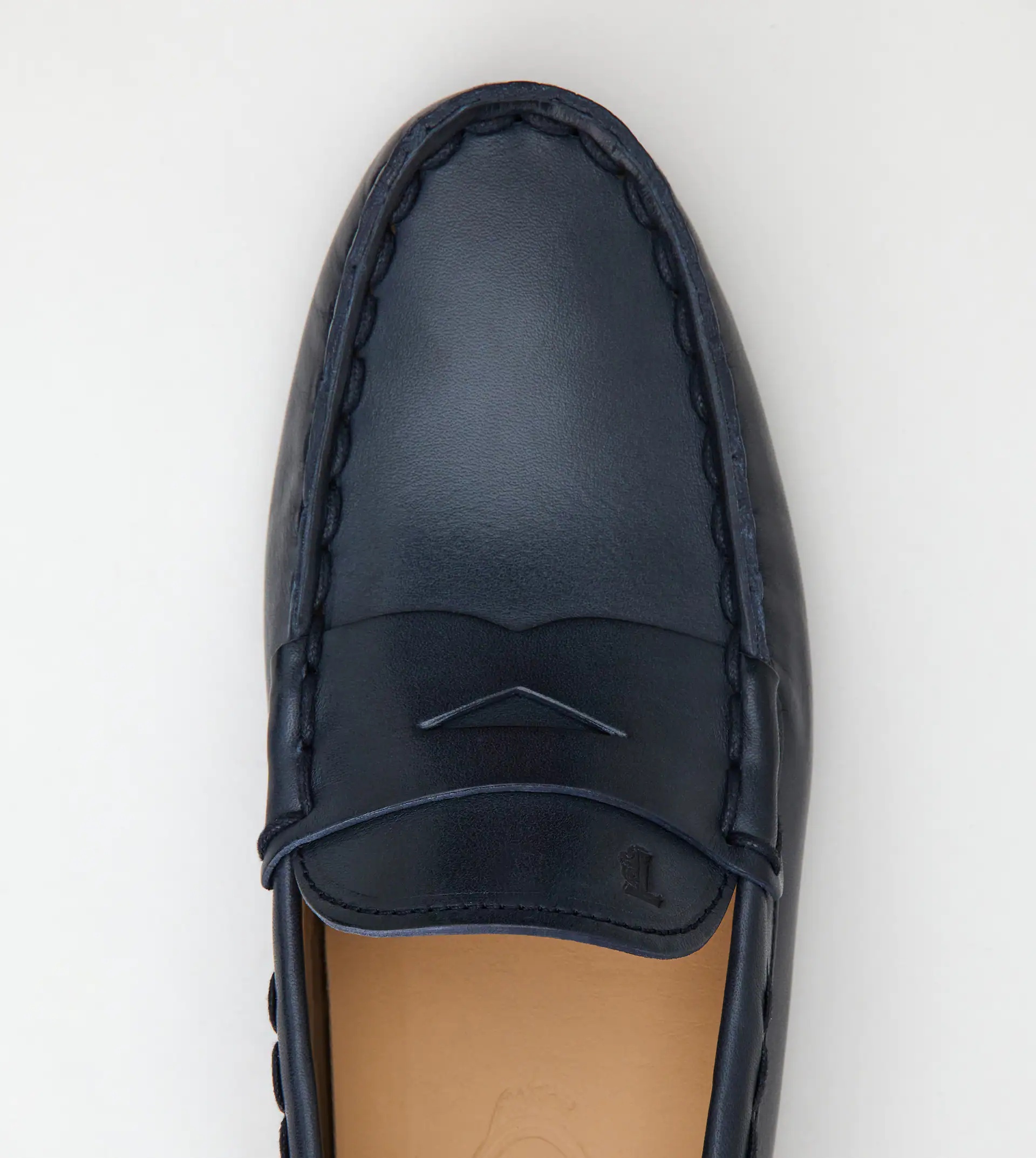 GOMMINO DRIVING SHOES IN LEATHER - BLUE - 4