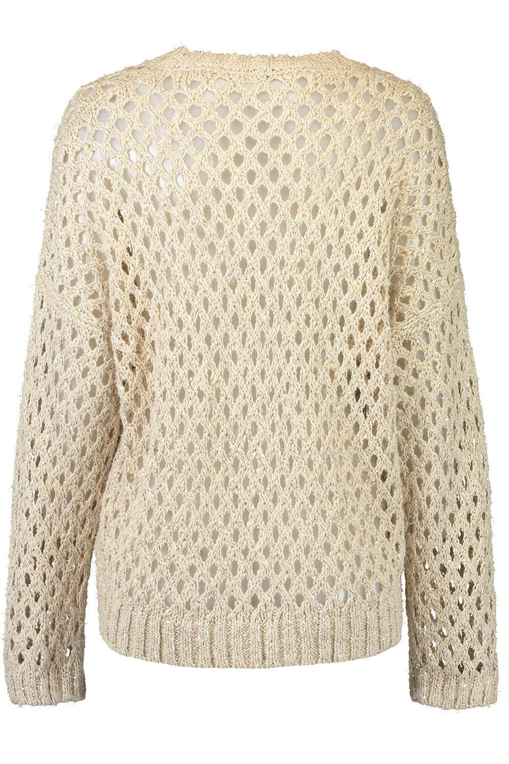 Pailette V-Neck Sweater - 5