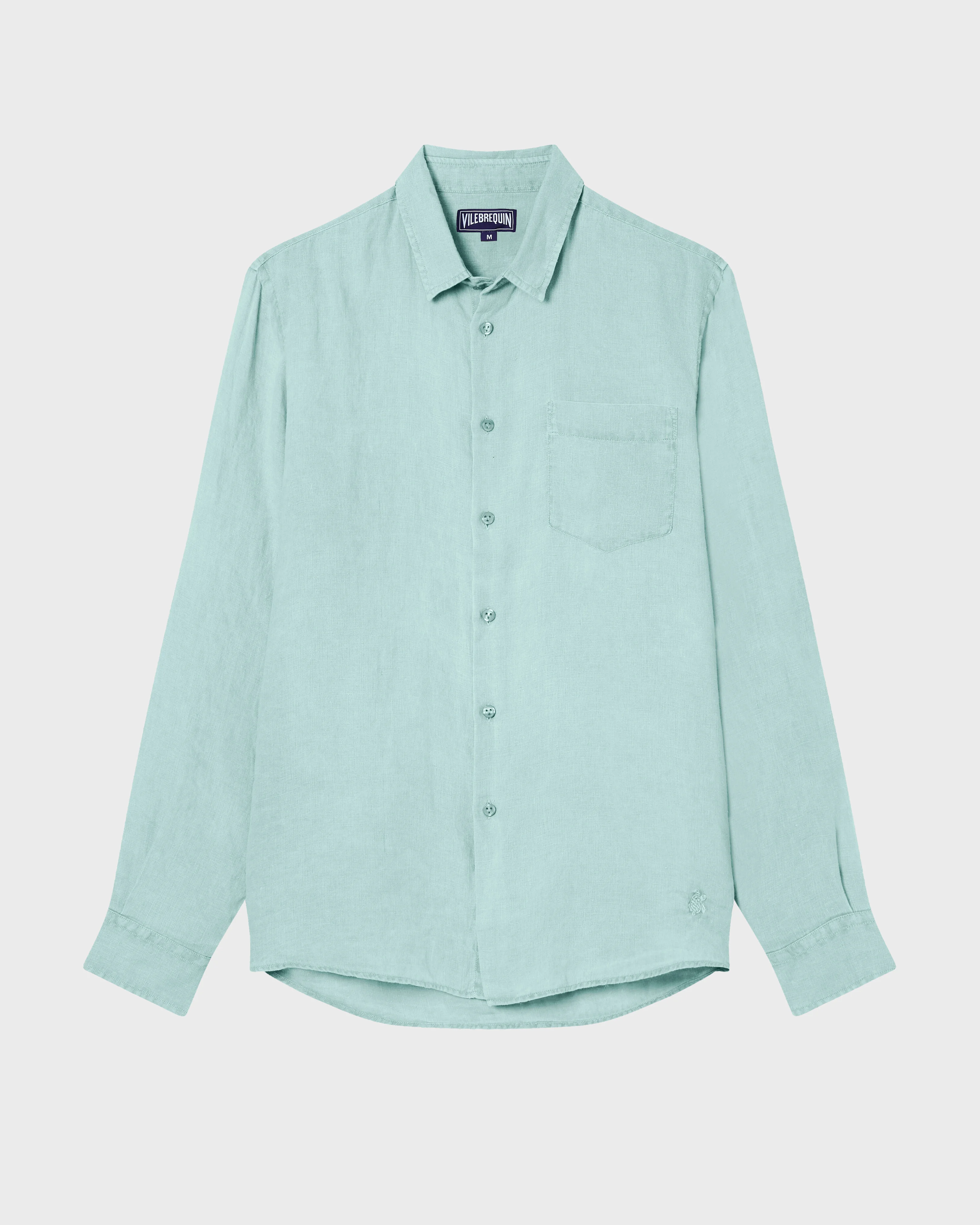 MEN LINEN SHIRT SOLID - 1