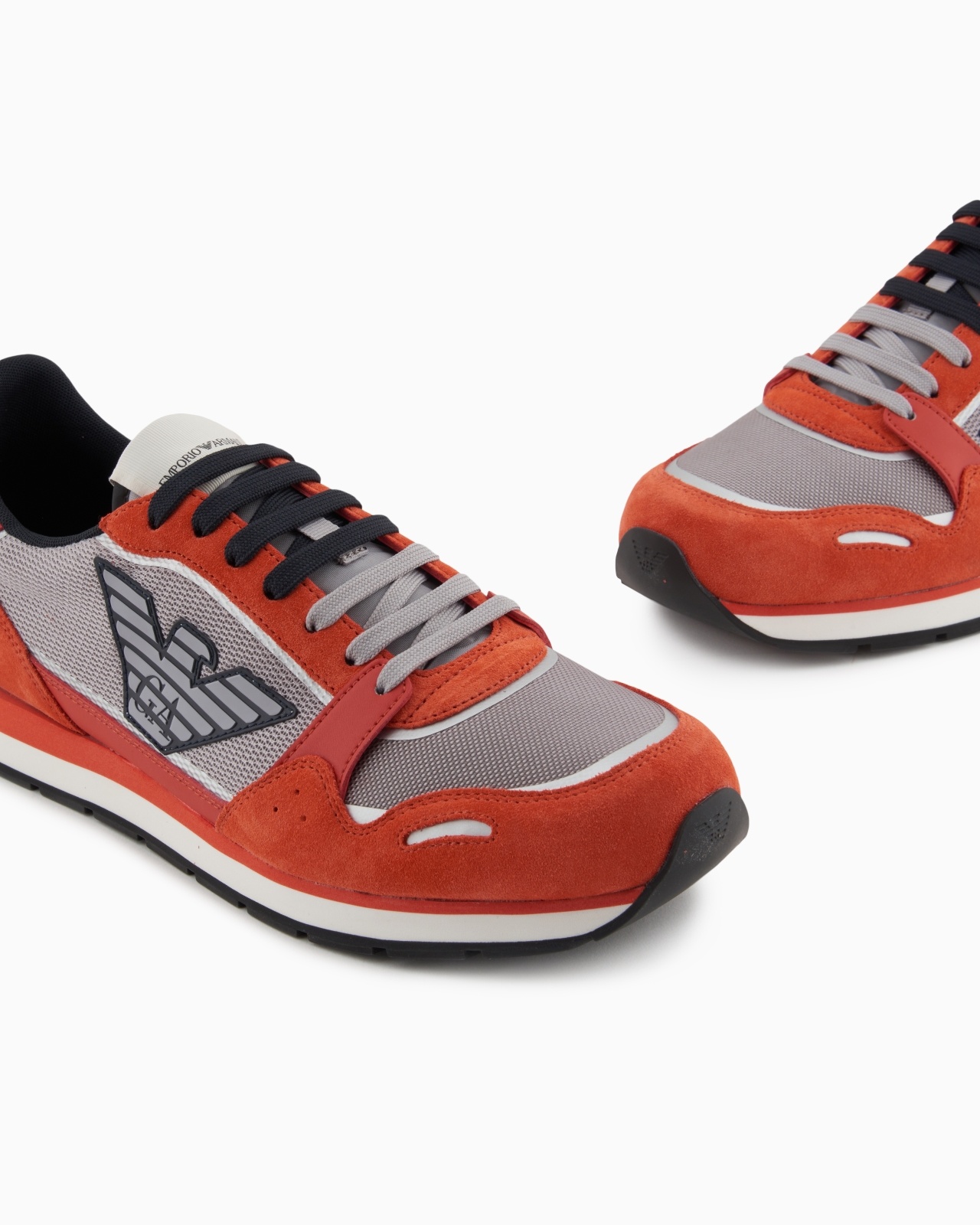 MESH SNEAKERS WITH SUEDE DETAILS AND EAGLE PATCH - 5