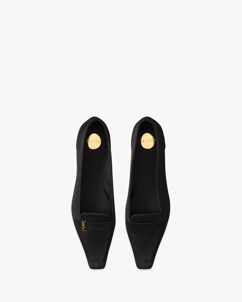 SAINT LAURENT POPPY BALLERINAS IN SATIN CREPE outlook