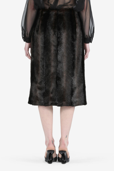 N°21 FAUX-FUR TAILORED PENCIL SKIRT outlook
