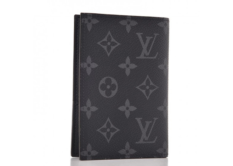 Louis Vuitton Louis Vuitton Passport Cover Monogram Eclipse Black/Grey outlook