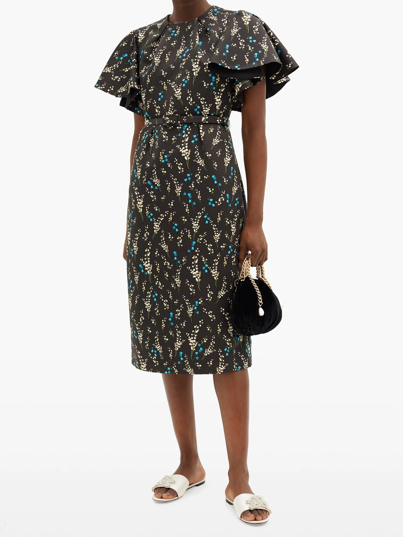 Gaia Willow Ditsy-print silk dress - 2