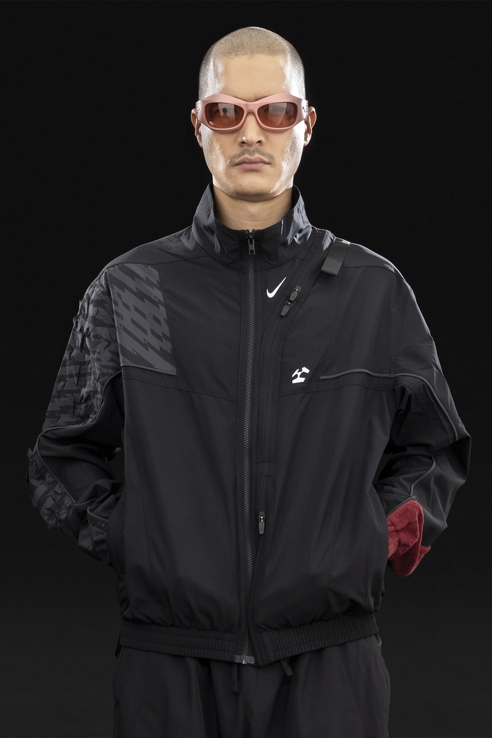 GGG-J2-010 Nike® Acronym® Track Jacket Woven Black/Black - 7