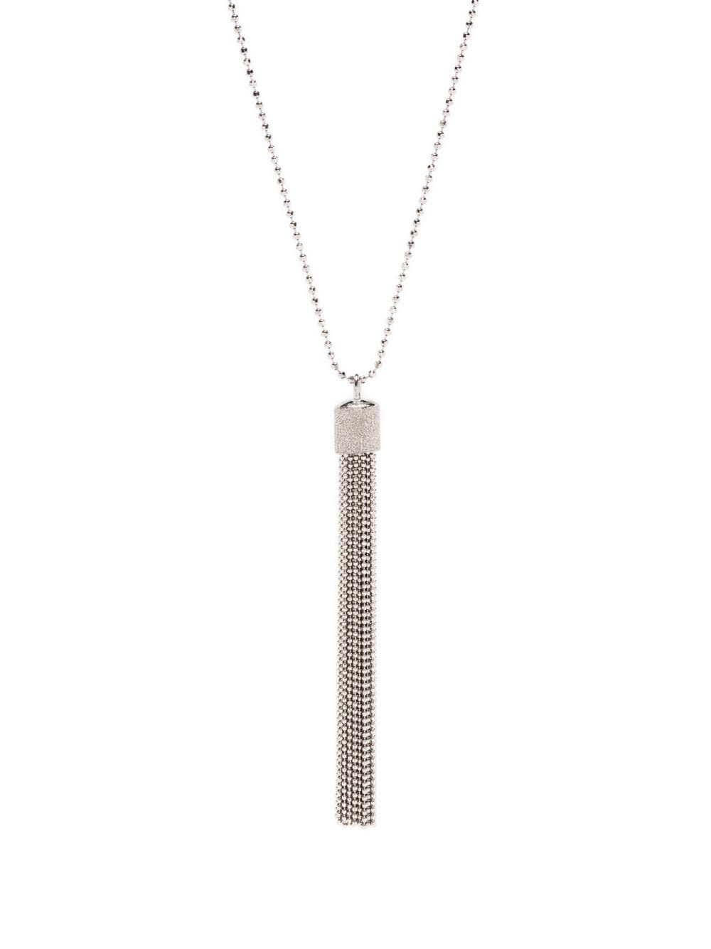 Precious tassel-detail long necklace - 1