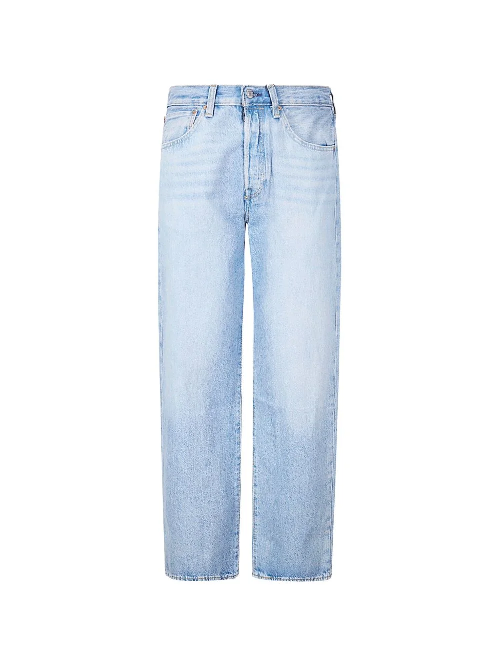 button closure loose-fit jeans - 1