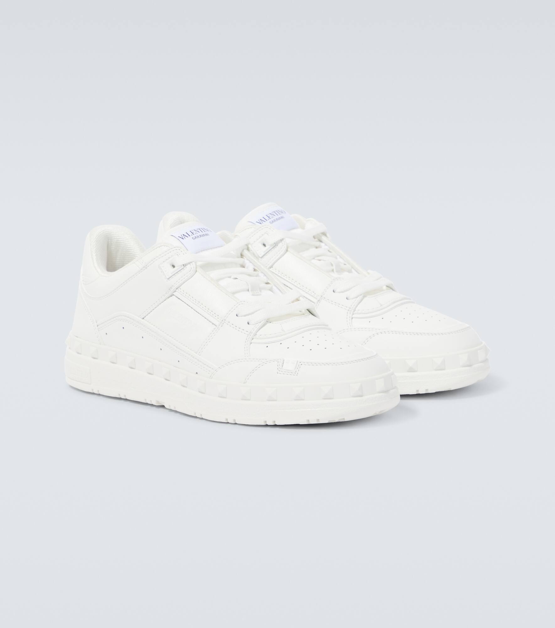 Freedots leather low-top sneakers - 5