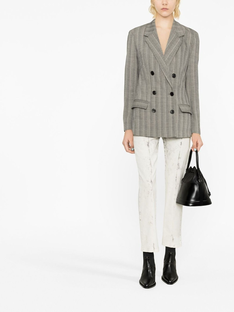 Isabel Marant striped double-breasted blazer outlook