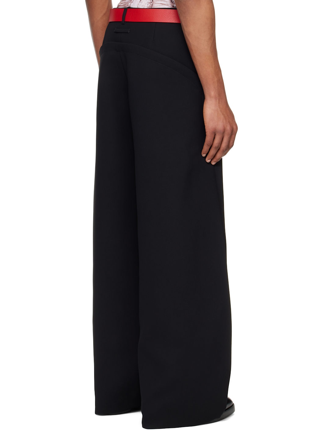 Black 'The Sculptural' Trousers - 3