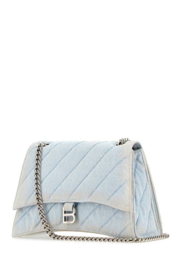 Light-blue denim Crush M shoulder bag - 3