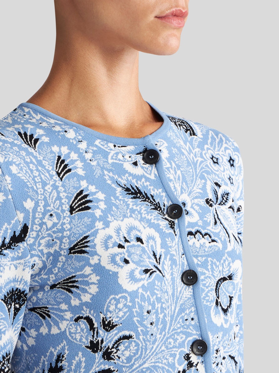 PAISLEY JACQUARD CARDIGAN - 3