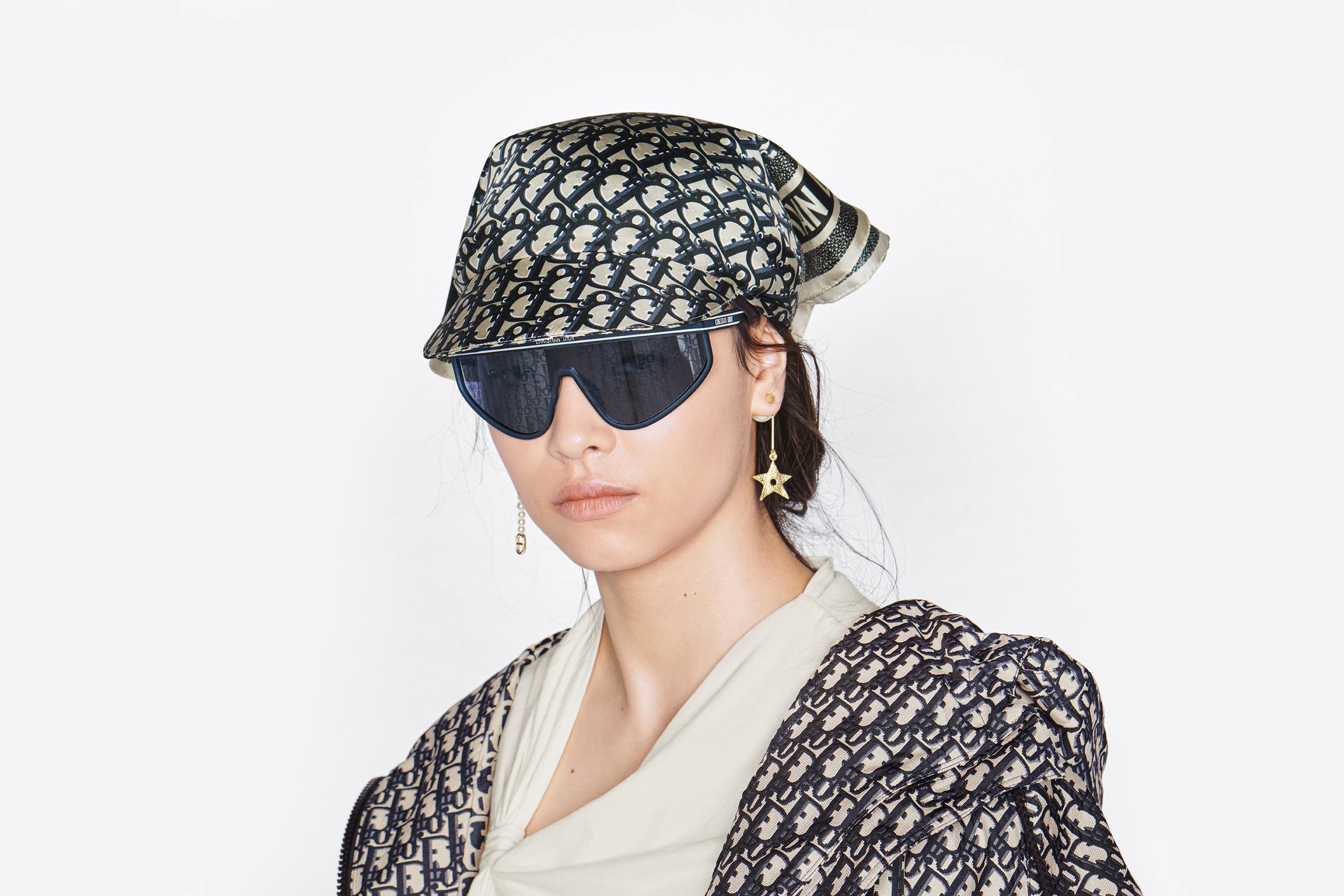 Dior Oblique Silk Visor - 6