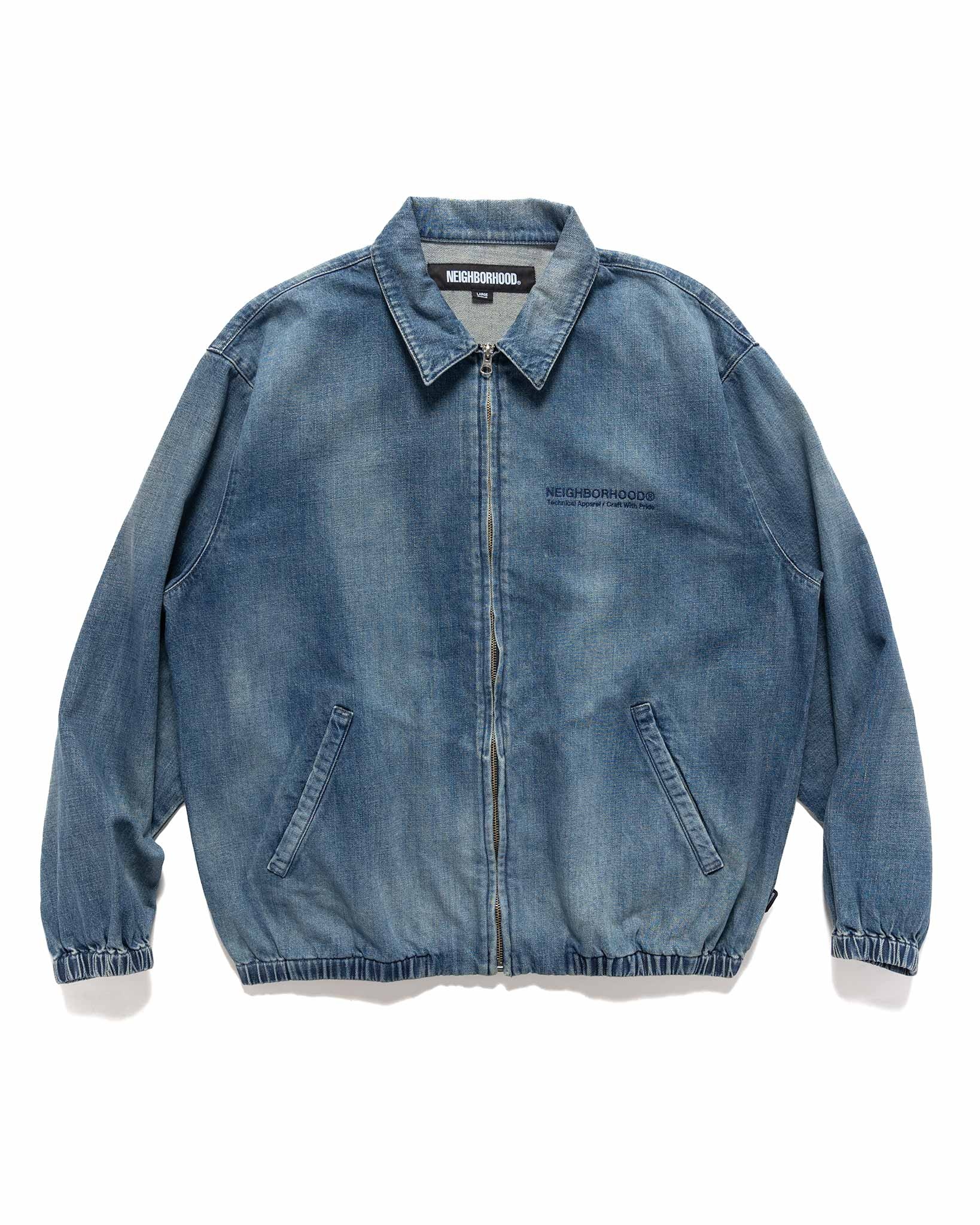Neighborhood Washed Denim Zip Jacket
