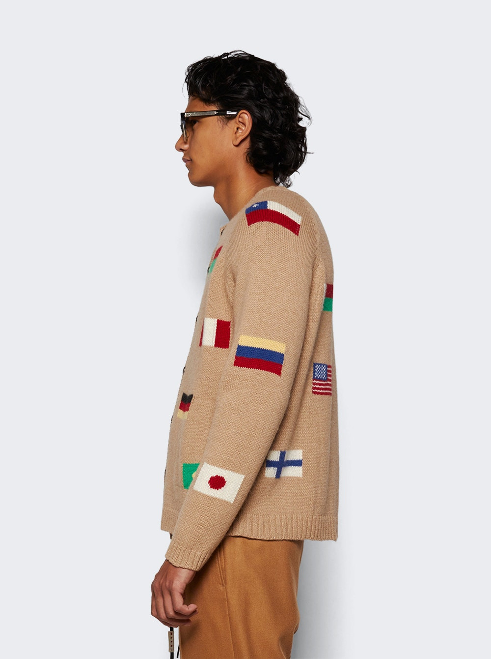 Round The World Cardigan Tan - 4
