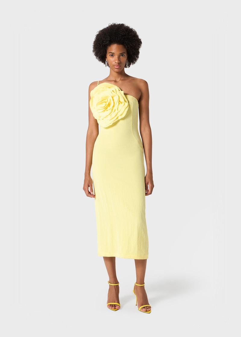 Blumarine SHEATH DRESS WITH ROSE DETAIL outlook