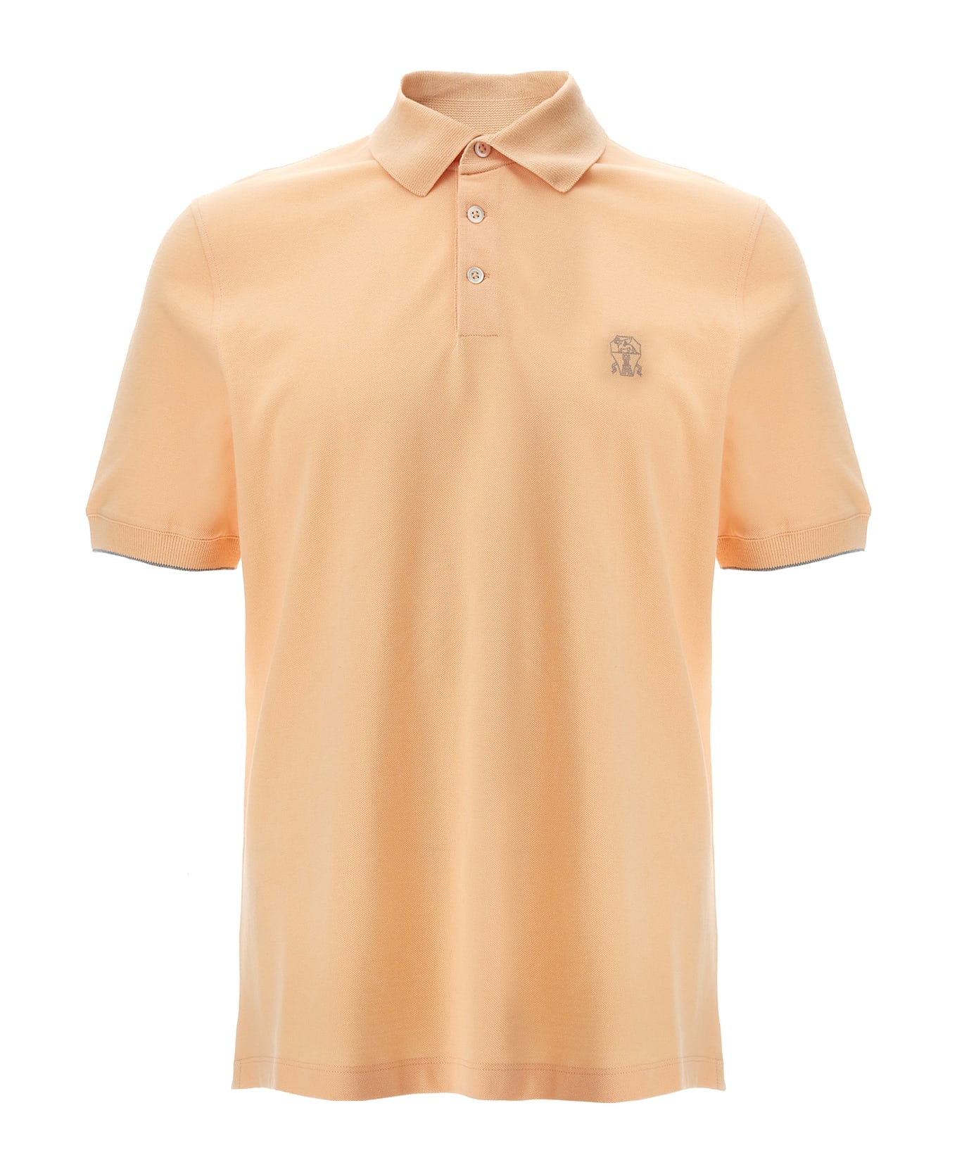Tシャツ・カットソー BRUNELLO CUCINELLI Logo pique polo shirt (ME8548788 CHF08) BRUNELLO CUCINELLI Slim-Fit Cotton-Piqué Polo Shirt for Men