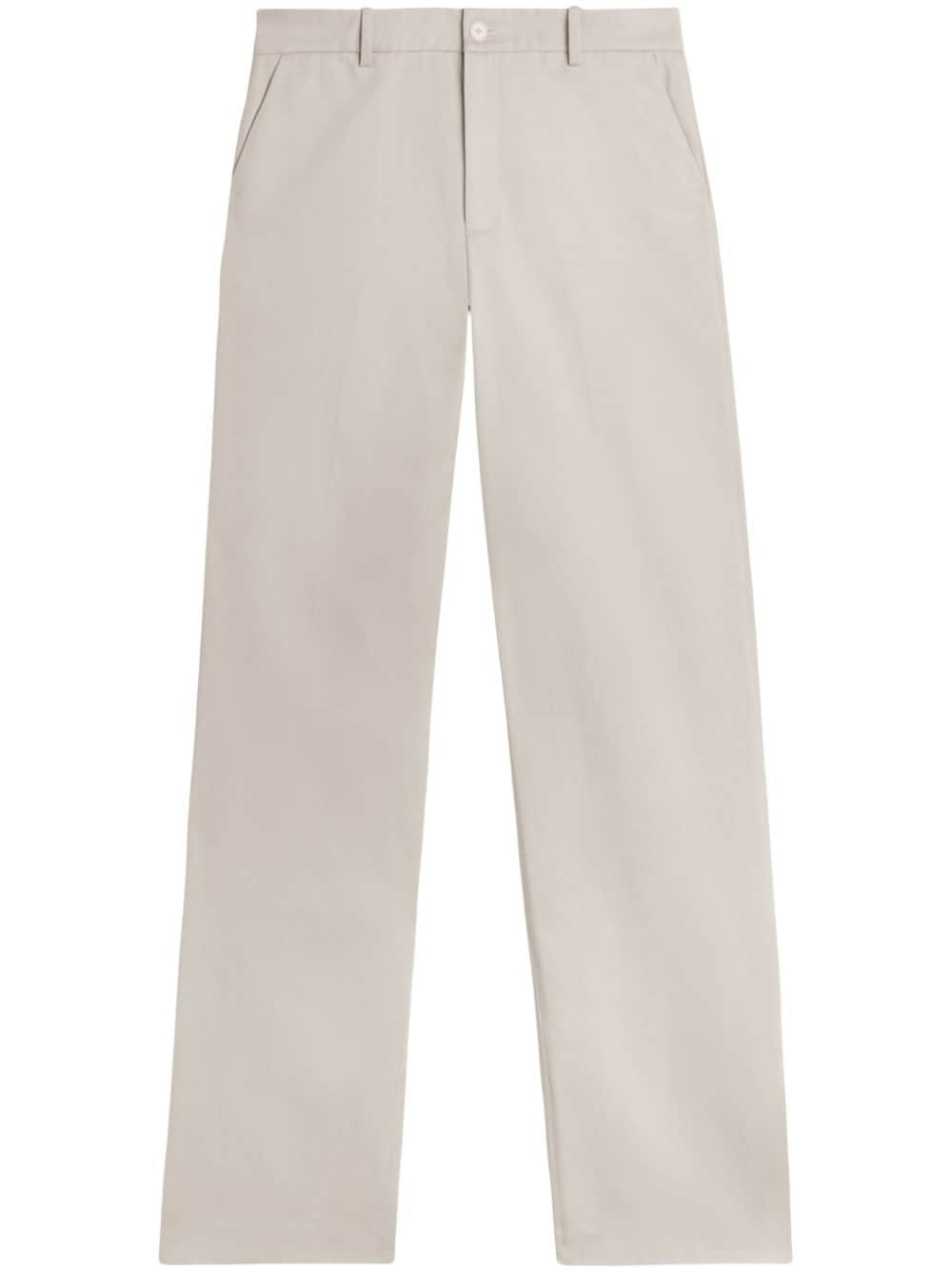 Serif relaxed-fit cotton trousers - 1