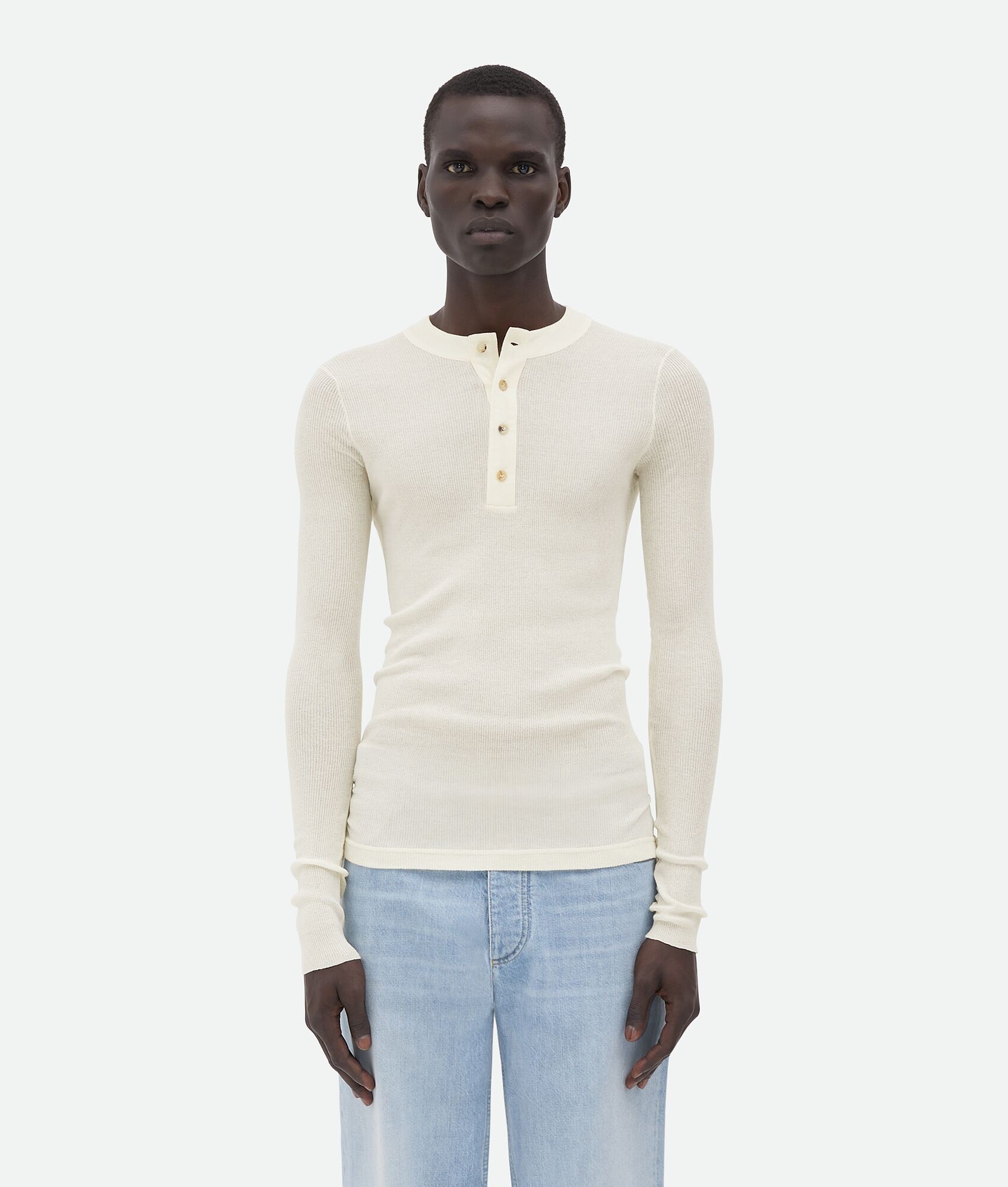Slim Fit Light Cotton Jumper - 1