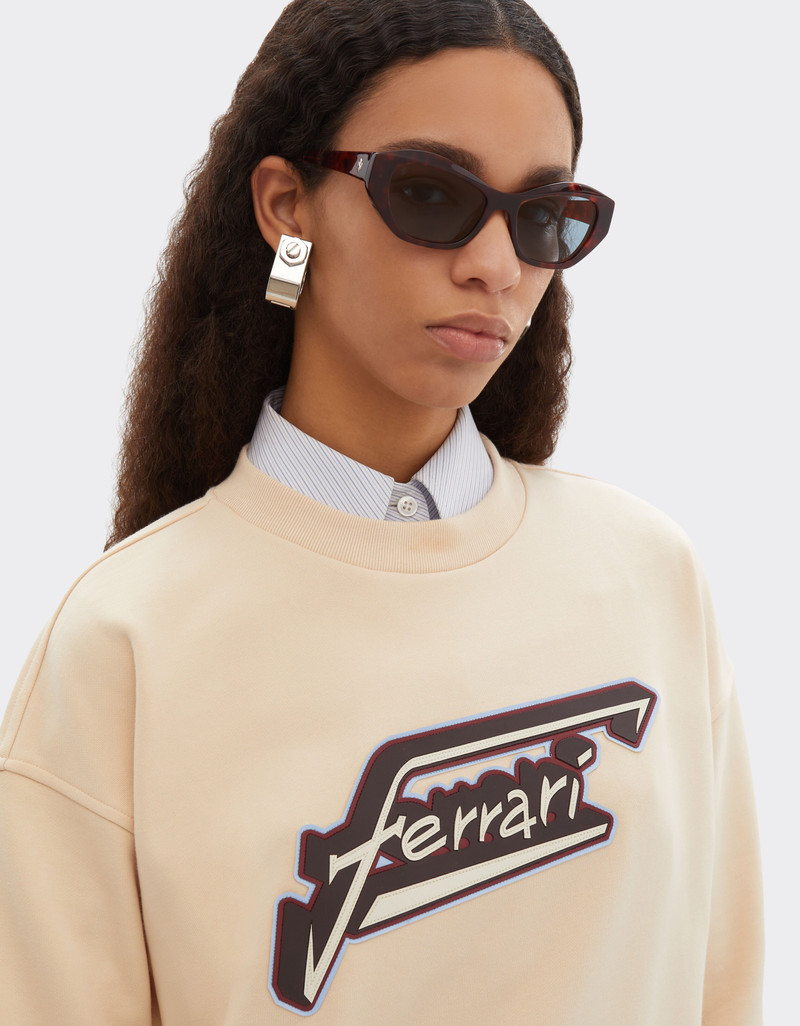 Ferrari Ferrari sunglasses in Havana redacetate with blue polarized lenses outlook