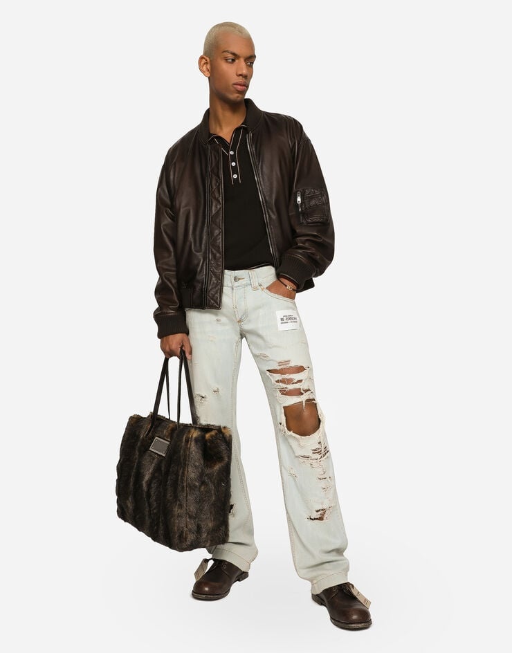 Dolce & Gabbana Padded leather jacket | REVERSIBLE