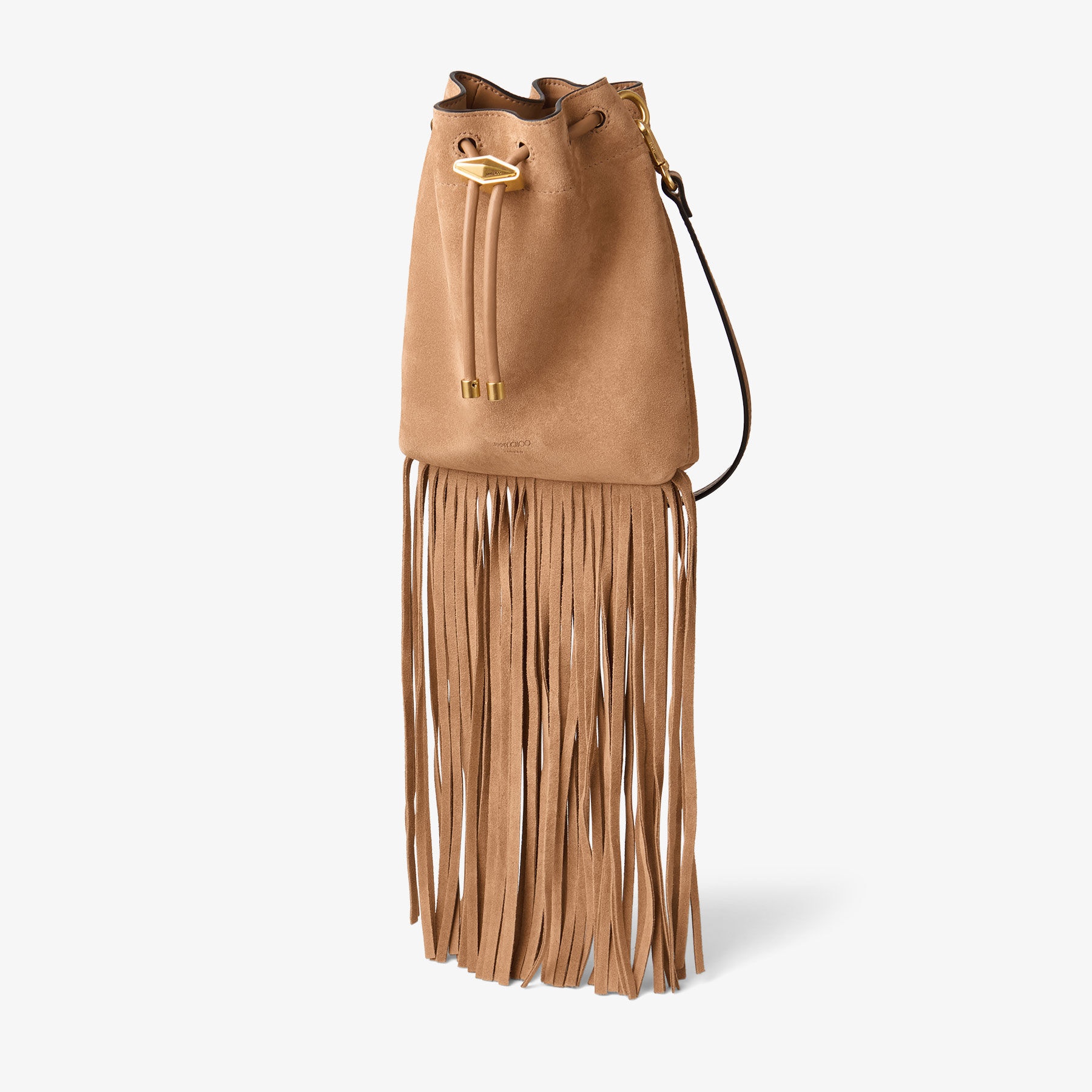 Cinch Mini
Toffee Suede Mini Bag with Suede Fringe Tassels - 3