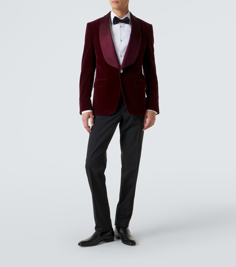 Dolce & Gabbana Wool and silk-blend tuxedo pants outlook