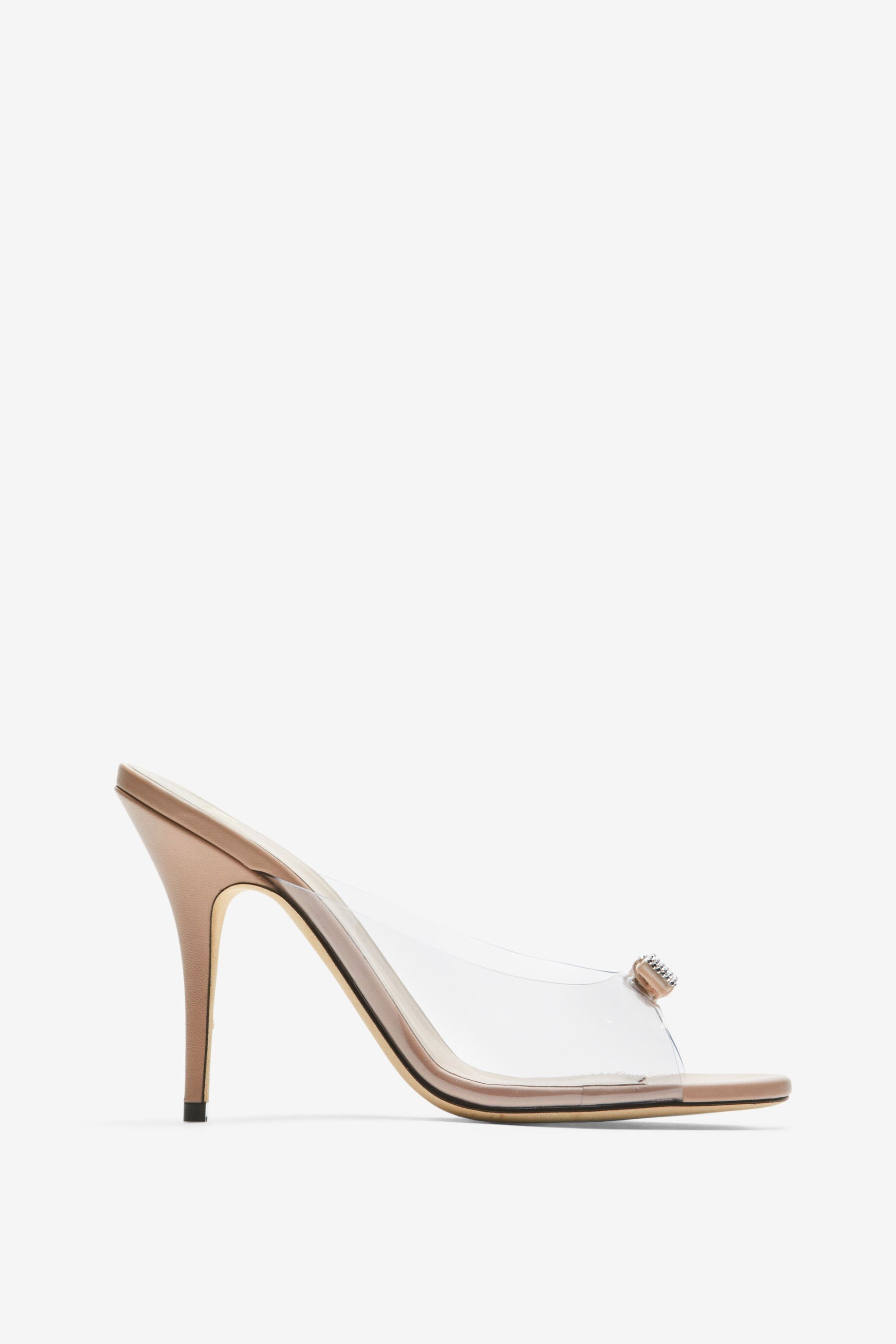 CRYSTAL-EMBELLISHED BOW-DETAIL MULES - 1