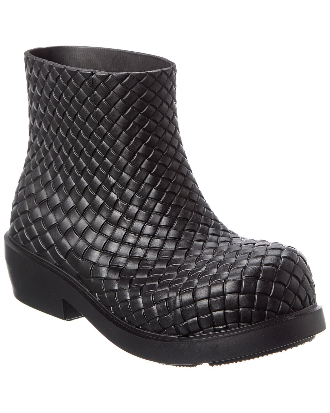 Bottega Veneta Fireman Intreccio Rubber Boot - 1