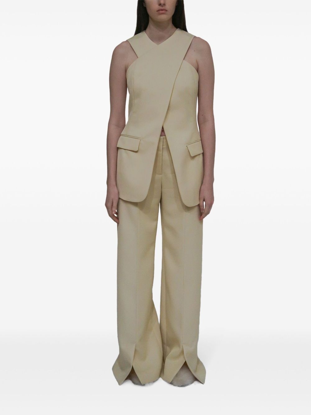 slit hem trousers - 3