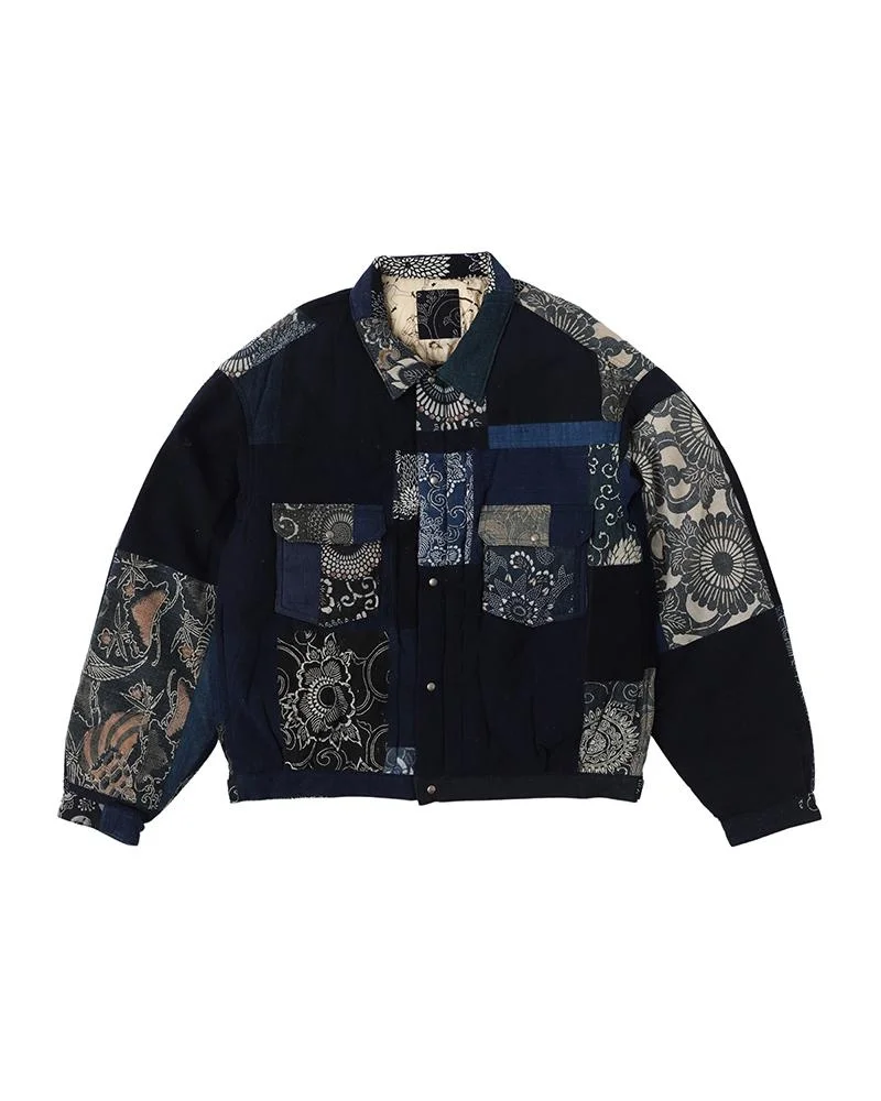 101XX DOWN JKT KOFU INDIGO PATTERN - 1